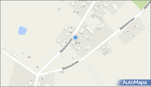 Będziechowo, Będziechowo, 19, mapa Będziechowo