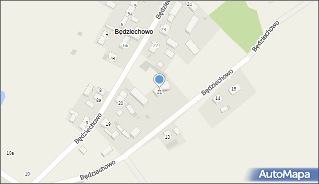 Będziechowo, Będziechowo, 21, mapa Będziechowo