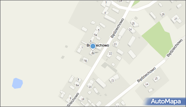 Będziechowo, Będziechowo, 6b, mapa Będziechowo
