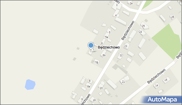 Będziechowo, Będziechowo, 7a, mapa Będziechowo