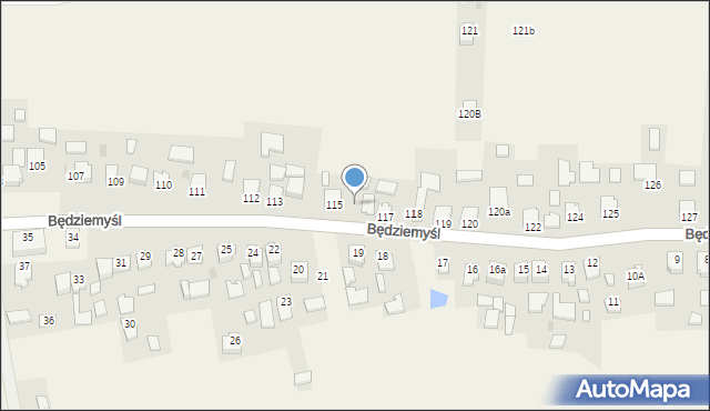 Będziemyśl, Będziemyśl, 116, mapa Będziemyśl