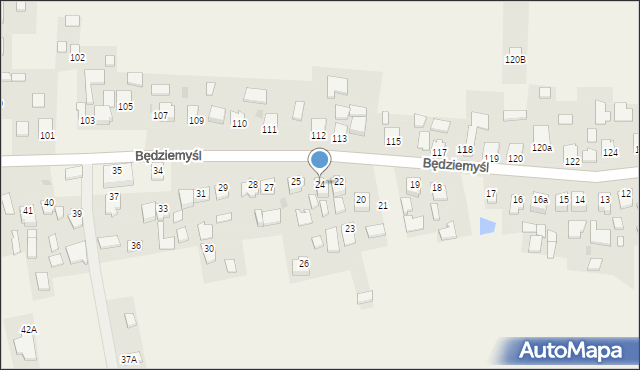Będziemyśl, Będziemyśl, 24, mapa Będziemyśl
