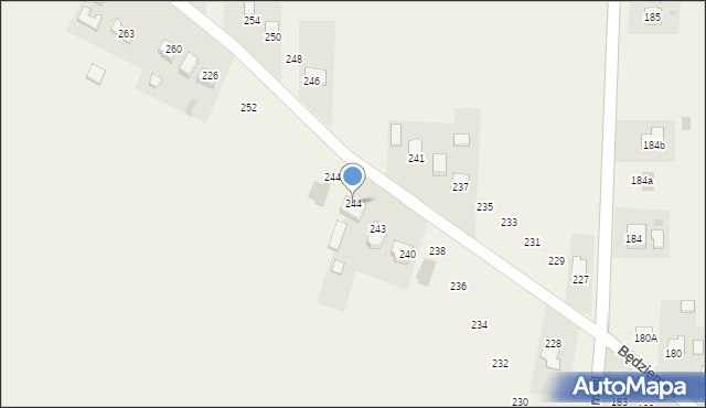 Będziemyśl, Będziemyśl, 244, mapa Będziemyśl