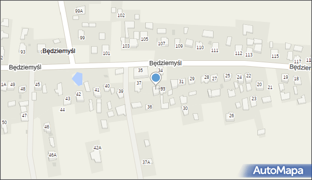 Będziemyśl, Będziemyśl, 33A, mapa Będziemyśl