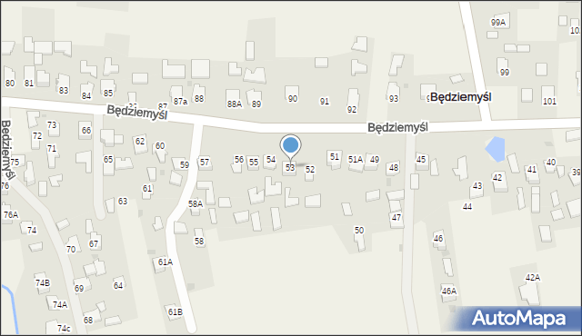 Będziemyśl, Będziemyśl, 53, mapa Będziemyśl
