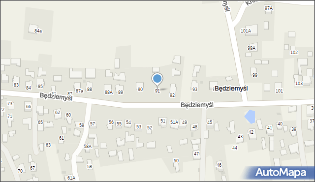 Będziemyśl, Będziemyśl, 91, mapa Będziemyśl