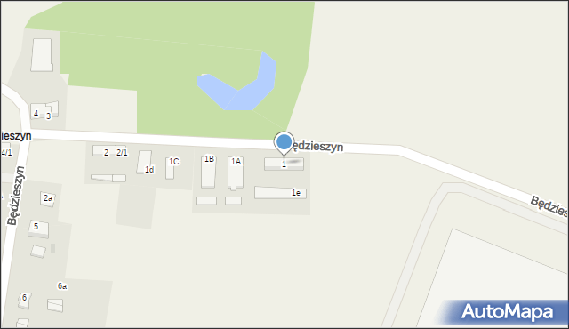 Będzieszyn, Będzieszyn, 1, mapa Będzieszyn