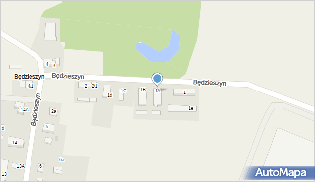 Będzieszyn, Będzieszyn, 1A, mapa Będzieszyn