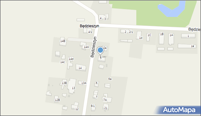 Będzieszyn, Będzieszyn, 5, mapa Będzieszyn