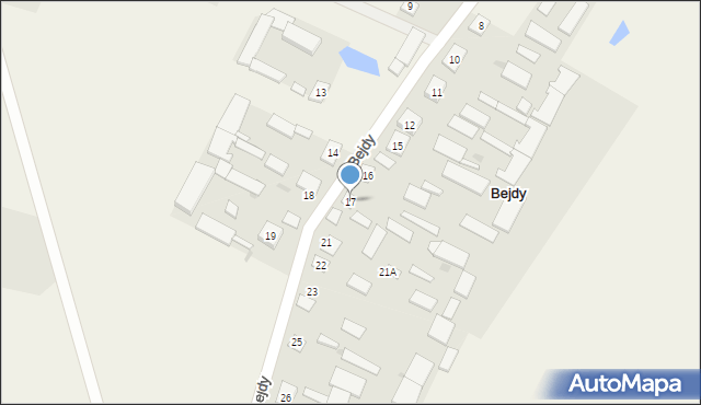Bejdy, Bejdy, 17, mapa Bejdy