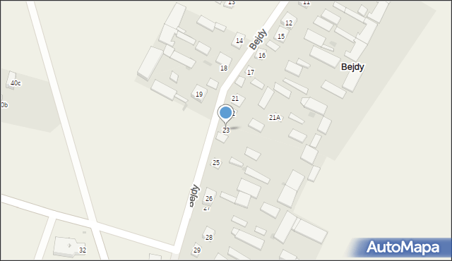 Bejdy, Bejdy, 23, mapa Bejdy