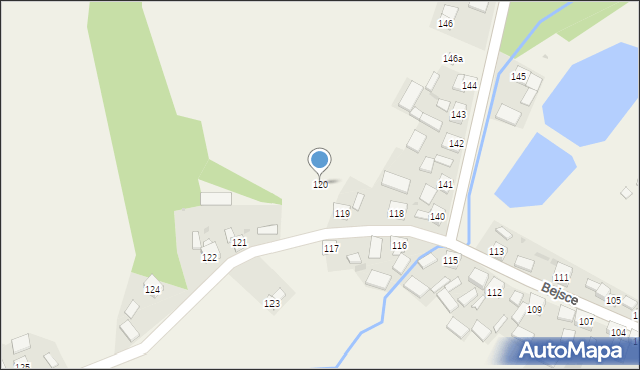 Bejsce, Bejsce, 120, mapa Bejsce