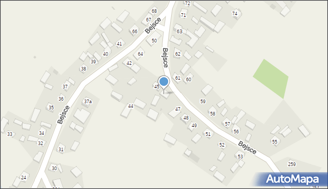 Bejsce, Bejsce, 46, mapa Bejsce