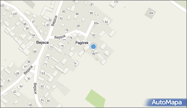 Bejsce, Bejsce, 82, mapa Bejsce