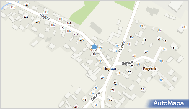 Bejsce, Bejsce, 96, mapa Bejsce