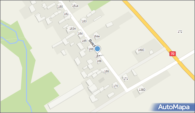 Bełchów, Bełchów, 167, mapa Bełchów