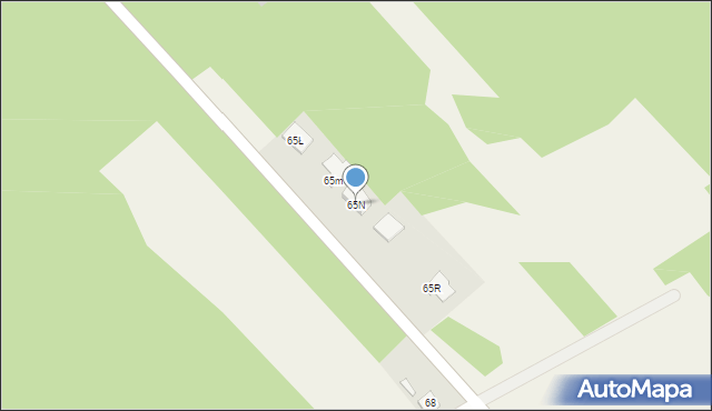 Bełchów, Bełchów, 65N, mapa Bełchów