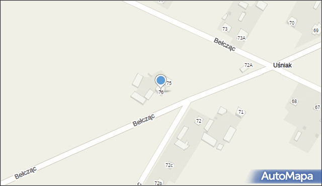 Bełcząc, Bełcząc, 76, mapa Bełcząc