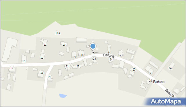 Bełcze, Bełcze, 7, mapa Bełcze