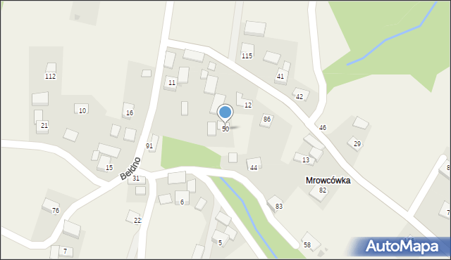 Bełdno, Bełdno, 50, mapa Bełdno