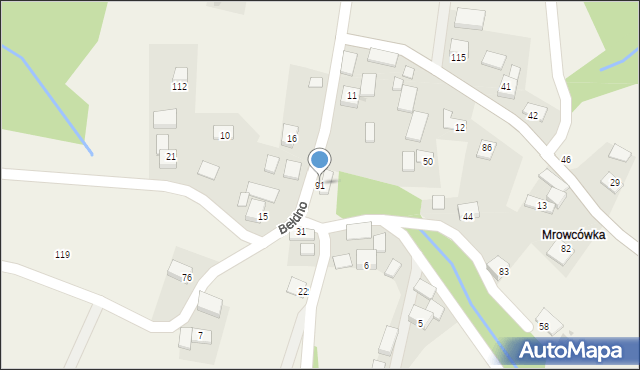 Bełdno, Bełdno, 91, mapa Bełdno