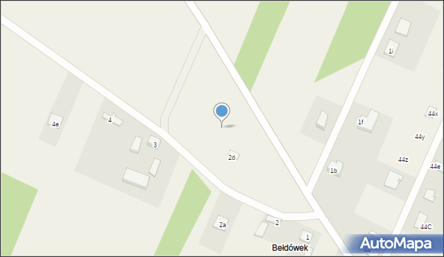 Bełdów, Bełdów, 2f, mapa Bełdów