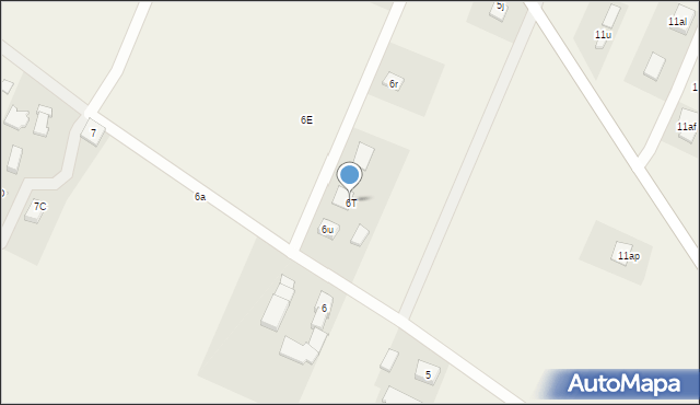 Bełdów, Bełdów, 6T, mapa Bełdów