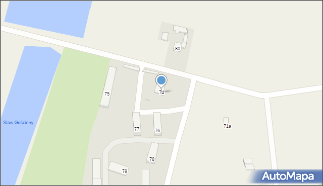 Bełdów, Bełdów, 74, mapa Bełdów