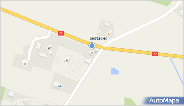 Bełdów-Krzywa Wieś, Bełdów-Krzywa Wieś, 31, mapa Bełdów-Krzywa Wieś