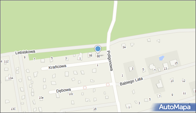 Beniaminów, Beniaminów, 96, mapa Beniaminów