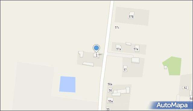 Beniaminów, Beniaminów, 1, mapa Beniaminów