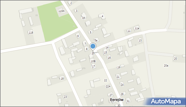 Berejów, Berejów, 10, mapa Berejów