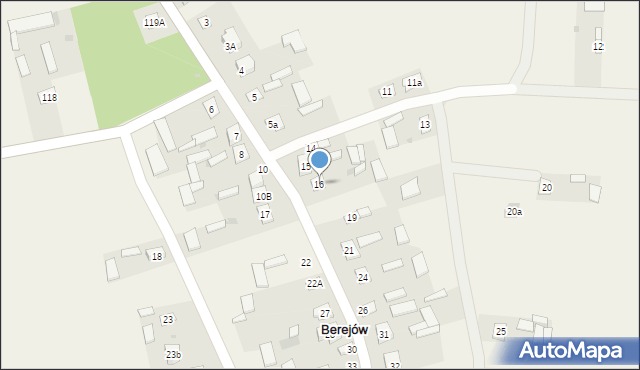 Berejów, Berejów, 16, mapa Berejów