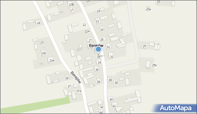 Berejów, Berejów, 33, mapa Berejów