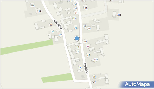 Berejów, Berejów, 42A, mapa Berejów