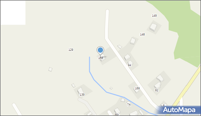 Berest, Berest, 168, mapa Berest