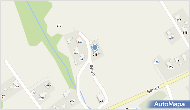 Berest, Berest, 24B, mapa Berest