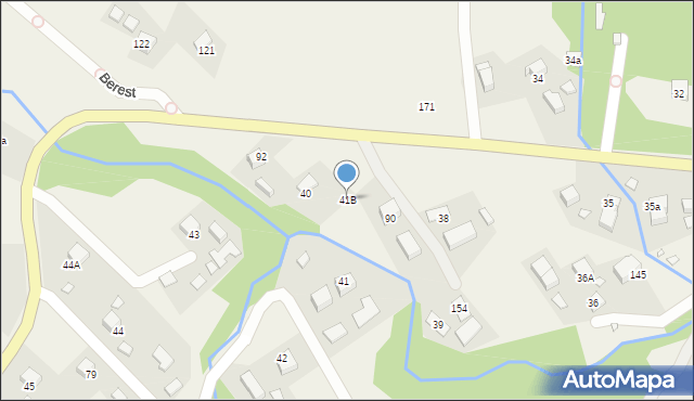 Berest, Berest, 41B, mapa Berest