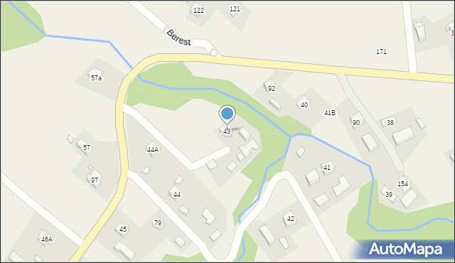 Berest, Berest, 43, mapa Berest