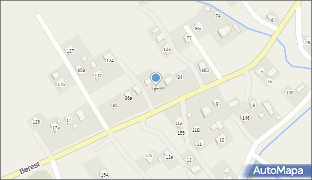 Berest, Berest, 87, mapa Berest