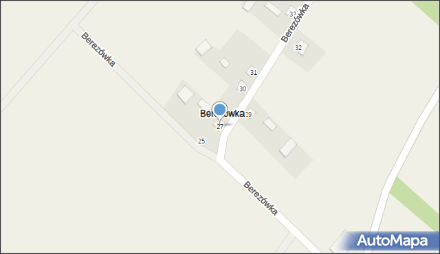 Berezówka, Berezówka, 27, mapa Berezówka