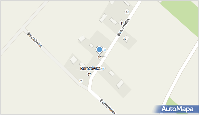 Berezówka, Berezówka, 30, mapa Berezówka