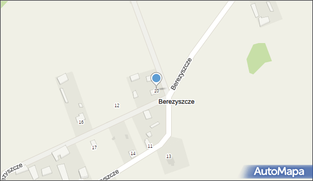 Berezyszcze, Berezyszcze, 10, mapa Berezyszcze