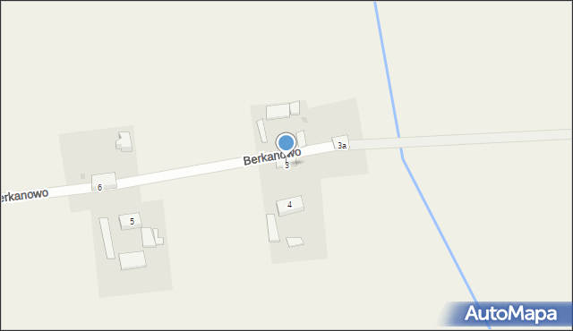 Berkanowo, Berkanowo, 3, mapa Berkanowo