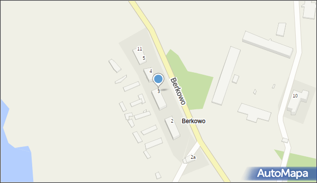 Berkowo, Berkowo, 3, mapa Berkowo