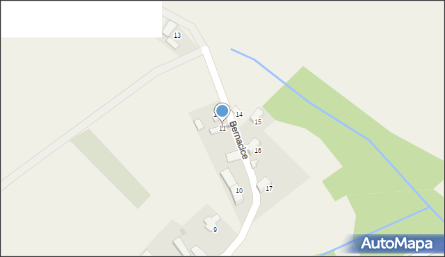 Bernacice, Bernacice, 11, mapa Bernacice