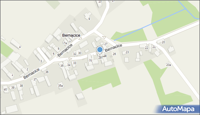 Bernacice, Bernacice, 29, mapa Bernacice