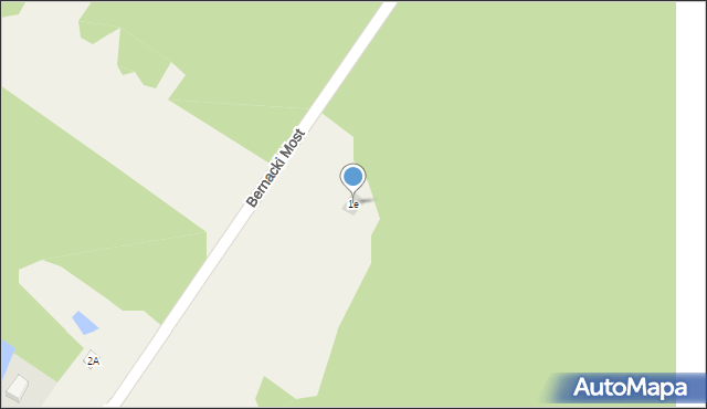 Bernacki Most, Bernacki Most, 1e, mapa Bernacki Most
