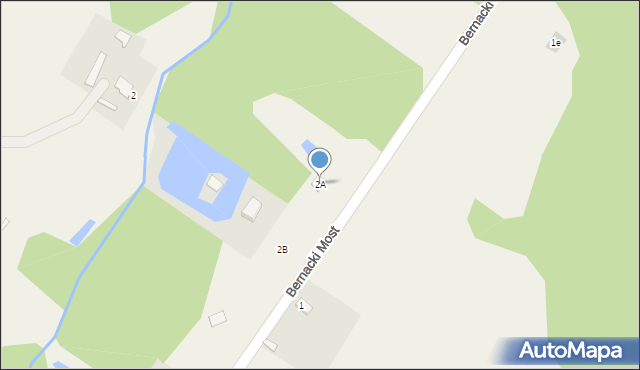 Bernacki Most, Bernacki Most, 2A, mapa Bernacki Most
