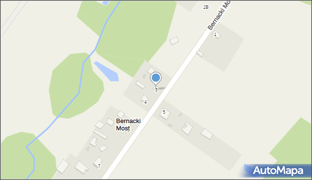 Bernacki Most, Bernacki Most, 3, mapa Bernacki Most